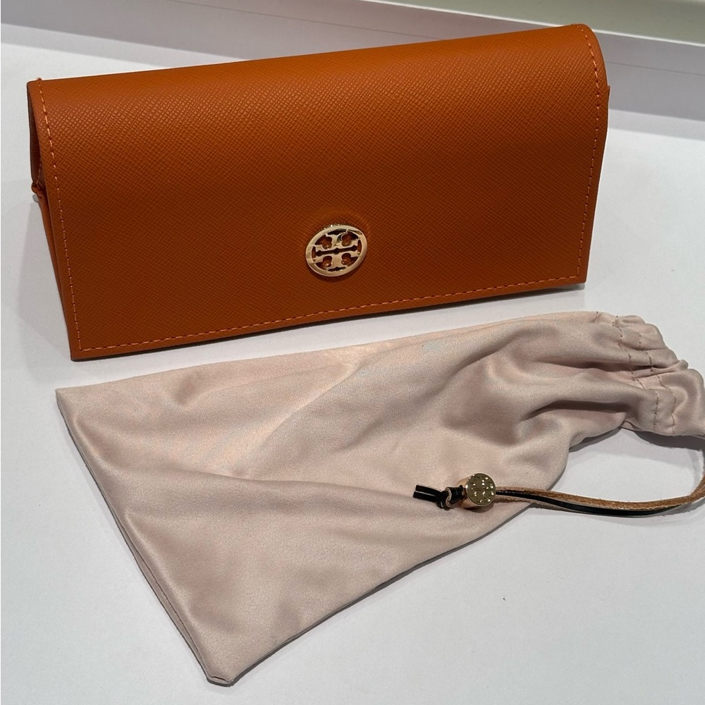 Tory Burch Orange Sunglasses with Signature Style